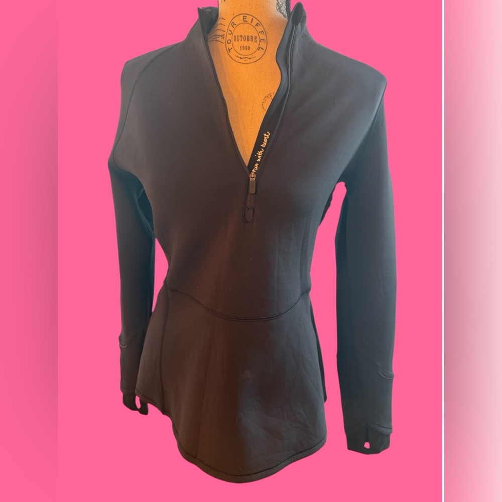 lululemon athletica Midnight Black Jersey Long Sleeved Top - Picture 4 of 16